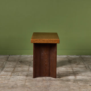 Paul Frankl Cork Console Table for Johnson Furniture Co.