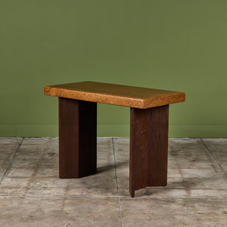Paul Frankl Cork Console Table for Johnson Furniture Co.