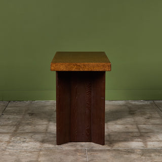 Paul Frankl Cork Console Table for Johnson Furniture Co.