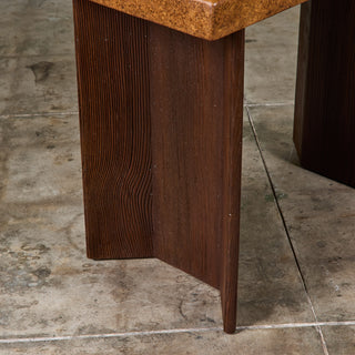 Paul Frankl Cork Console Table for Johnson Furniture Co.