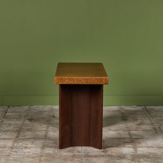 Paul Frankl Cork Console Table for Johnson Furniture Co.
