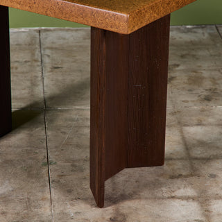 Paul Frankl Cork Console Table for Johnson Furniture Co.