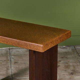 Paul Frankl Cork Console Table for Johnson Furniture Co.