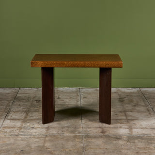 Paul Frankl Cork Console Table for Johnson Furniture Co.