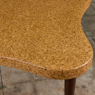 Paul Frankl Amoeba Cork Card Table for Johnson Furniture Co.