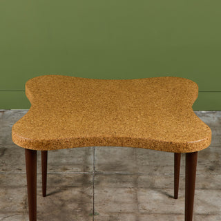 Paul Frankl Amoeba Cork Card Table for Johnson Furniture Co.