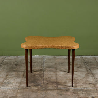 Paul Frankl Amoeba Cork Card Table for Johnson Furniture Co.