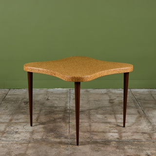 Paul Frankl Amoeba Cork Card Table for Johnson Furniture Co.