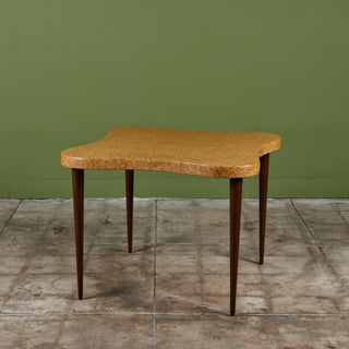 Paul Frankl Amoeba Cork Card Table for Johnson Furniture Co.