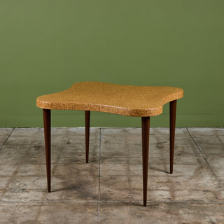 Paul Frankl Amoeba Cork Card Table for Johnson Furniture Co.