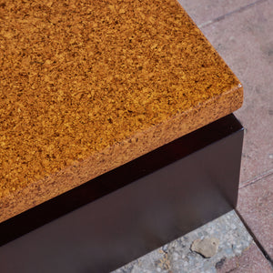 ON HOLD ** Paul Frankl Long Rectangular Cork Coffee Table for Johnson Furniture Co.