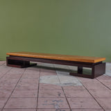 ON HOLD ** Paul Frankl Long Rectangular Cork Coffee Table for Johnson Furniture Co.