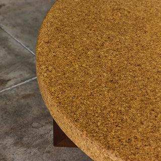 Paul Frankl Round Cork Coffee Table for Johnson Furniture Co.