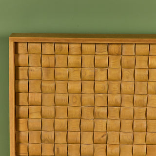 Paul Laszlo "Basket Weave" Headboard for Brown Saltman