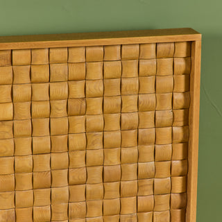 Paul Laszlo "Basket Weave" Headboard for Brown Saltman