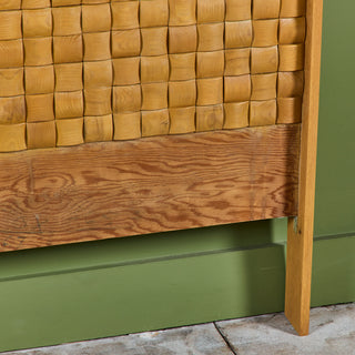 Paul Laszlo "Basket Weave" Headboard for Brown Saltman