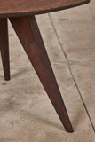 Paul Laszlo Triangular Mahogany Side Table for Glenn of California