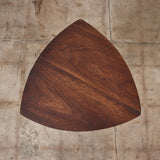 Paul Laszlo Triangular Mahogany Side Table for Glenn of California