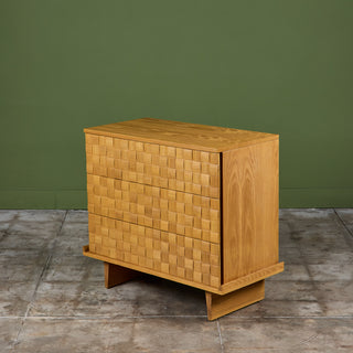 Paul Laszlo Petite "Basket Weave" Dresser for Brown Saltman
