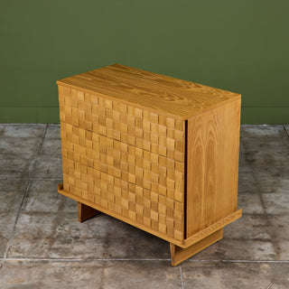 Paul Laszlo Petite "Basket Weave" Dresser for Brown Saltman