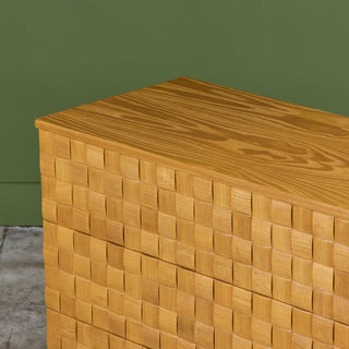 Paul Laszlo Petite "Basket Weave" Dresser for Brown Saltman