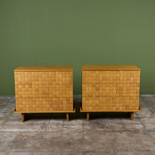 Paul Laszlo Petite "Basket Weave" Dresser for Brown Saltman
