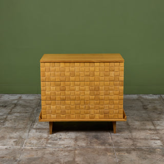 Paul Laszlo Petite "Basket Weave" Dresser for Brown Saltman
