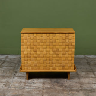 Paul Laszlo Petite "Basket Weave" Dresser for Brown Saltman
