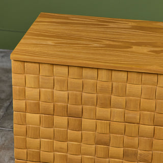 Paul Laszlo Petite "Basket Weave" Dresser for Brown Saltman