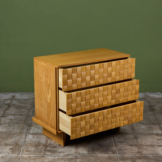 Paul Laszlo Petite "Basket Weave" Dresser for Brown Saltman