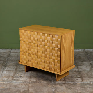 Paul Laszlo Petite "Basket Weave" Dresser for Brown Saltman