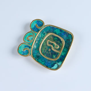Pepe Mendoza Mexican Modern Cloisonné Ashtray