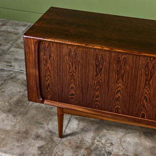 Rosewood Tambour Door Credenza by Bernhard Pedersen & Son