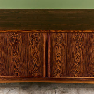 Rosewood Tambour Door Credenza by Bernhard Pedersen & Son