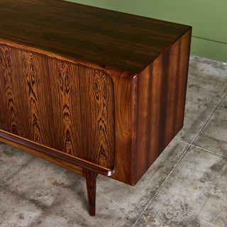 Rosewood Tambour Door Credenza by Bernhard Pedersen & Son