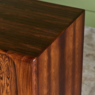 Rosewood Tambour Door Credenza by Bernhard Pedersen & Son