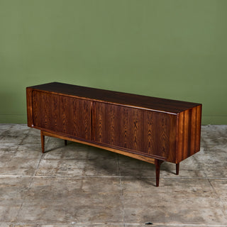 Rosewood Tambour Door Credenza by Bernhard Pedersen & Son
