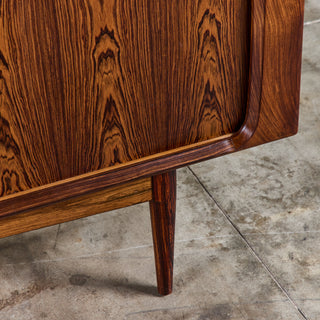 Rosewood Tambour Door Credenza by Bernhard Pedersen & Son