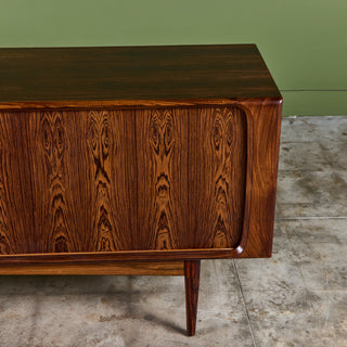 Rosewood Tambour Door Credenza by Bernhard Pedersen & Son