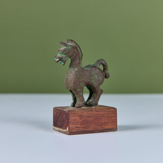 Alva Studios Replica Miniature Bronze Han Dynasty Horse