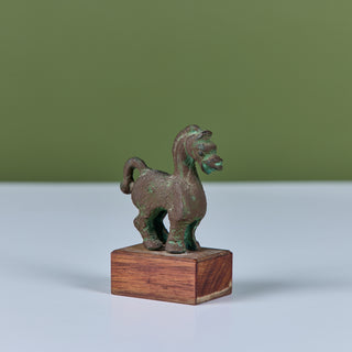 Alva Studios Replica Miniature Bronze Han Dynasty Horse