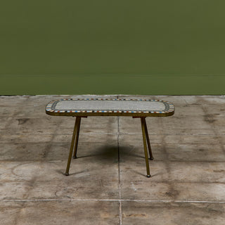 Mosaikmöbel Petite Side Table with Mosaic Tile Top