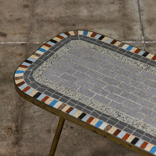 Mosaikmöbel Petite Side Table with Mosaic Tile Top