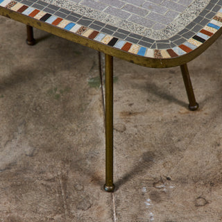 Mosaikmöbel Petite Side Table with Mosaic Tile Top