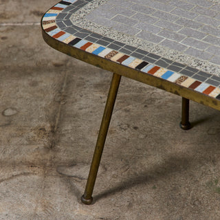 Mosaikmöbel Petite Side Table with Mosaic Tile Top
