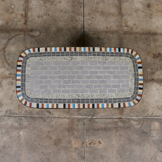 Mosaikmöbel Petite Side Table with Mosaic Tile Top