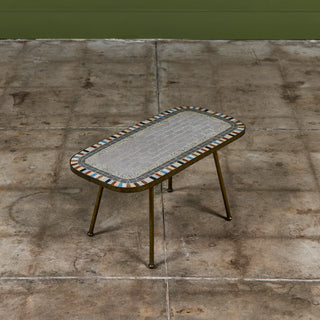 Mosaikmöbel Petite Side Table with Mosaic Tile Top