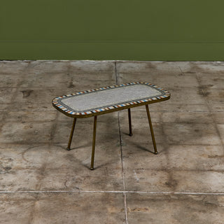 Mosaikmöbel Petite Side Table with Mosaic Tile Top