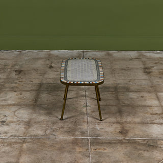 Mosaikmöbel Petite Side Table with Mosaic Tile Top