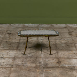 Mosaikmöbel Petite Side Table with Mosaic Tile Top